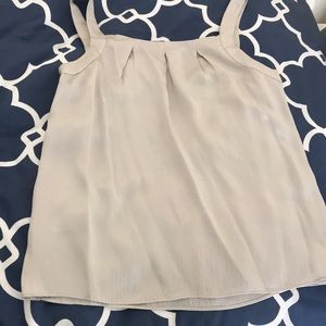 Grey silk J.Crew tank